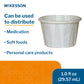 1 oz. Paper Souffle Cup White Disposable 16-100-2050
