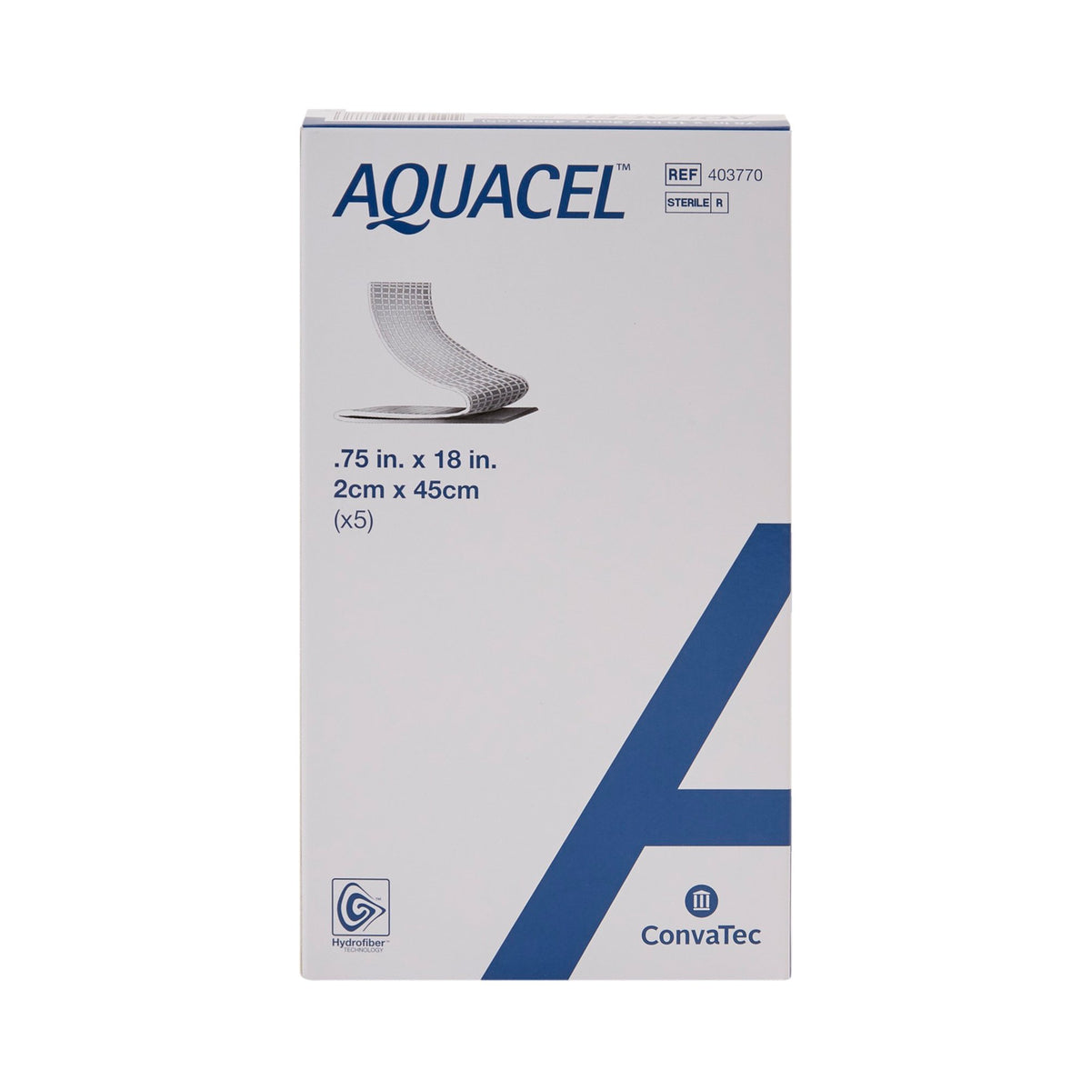 To Ribbon Dressing Aquacel® Ribbon Hydrofiber Gelling Fiber Wound Dressing, ¾ x 18 Inch 4 ...