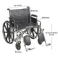 McKesson Bariatric Wheelchair, 24-Inch Seat Width 146-STD24ECDDA-ELR