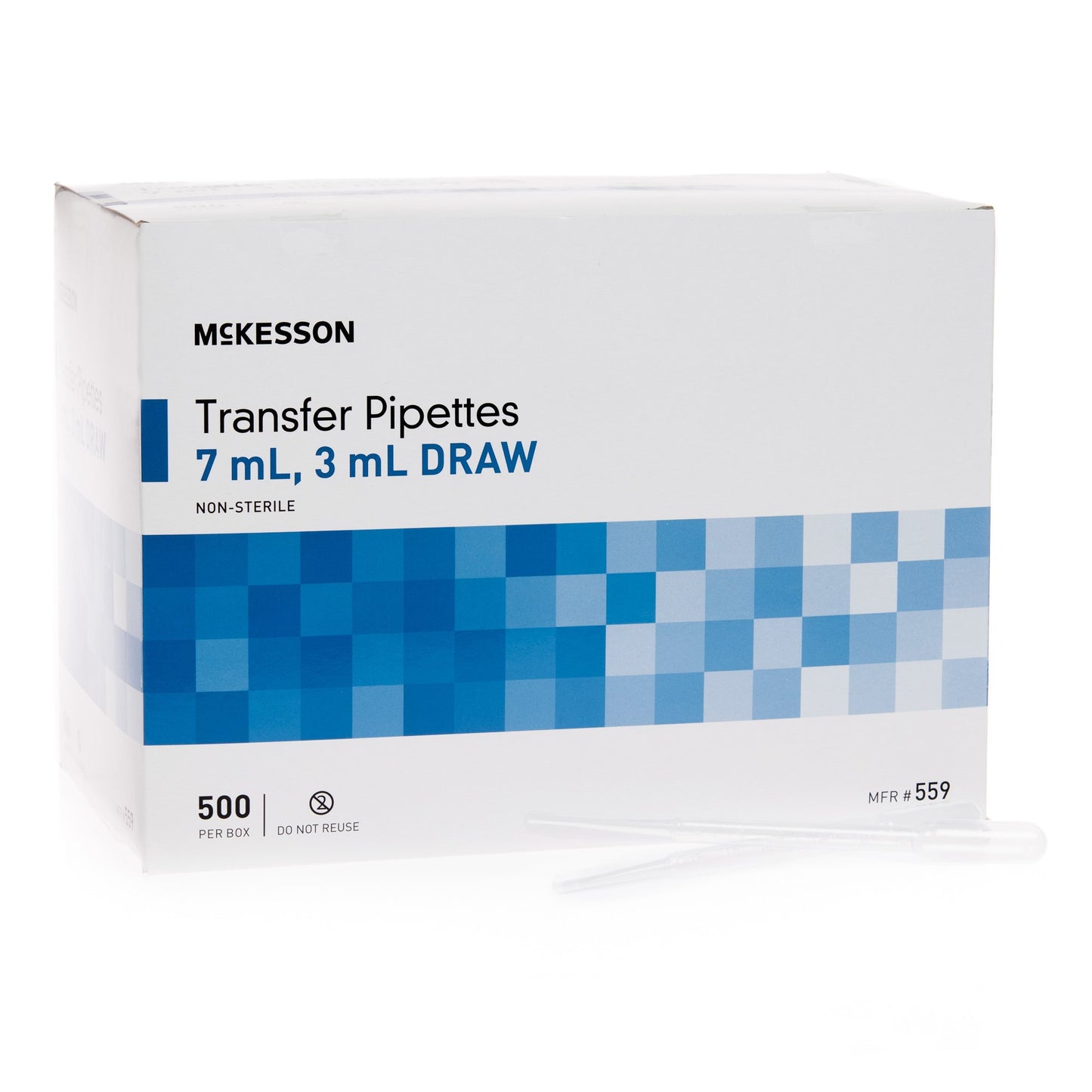 McKesson Transfer Pipette, 7.5 mL, 3 mL Draw Volume 559