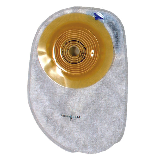 Assura® Convex Light 1-Piece Transparent Colostomy Pouch, 15 – 33mm Stoma 14441