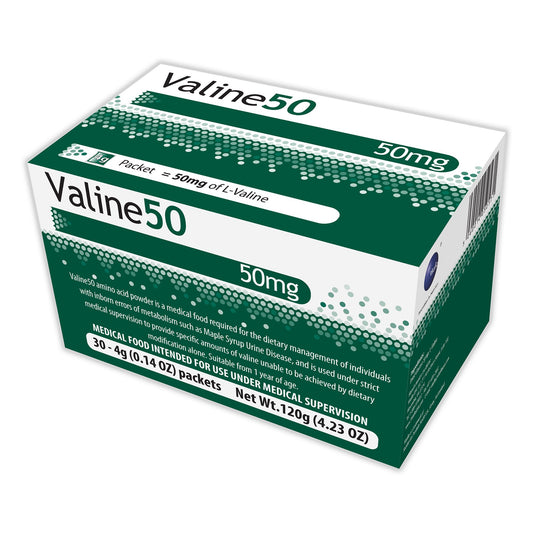 Oral Supplement Valine 50™ Unflavored Powder 4 Gram Individual Packet - 812539021209