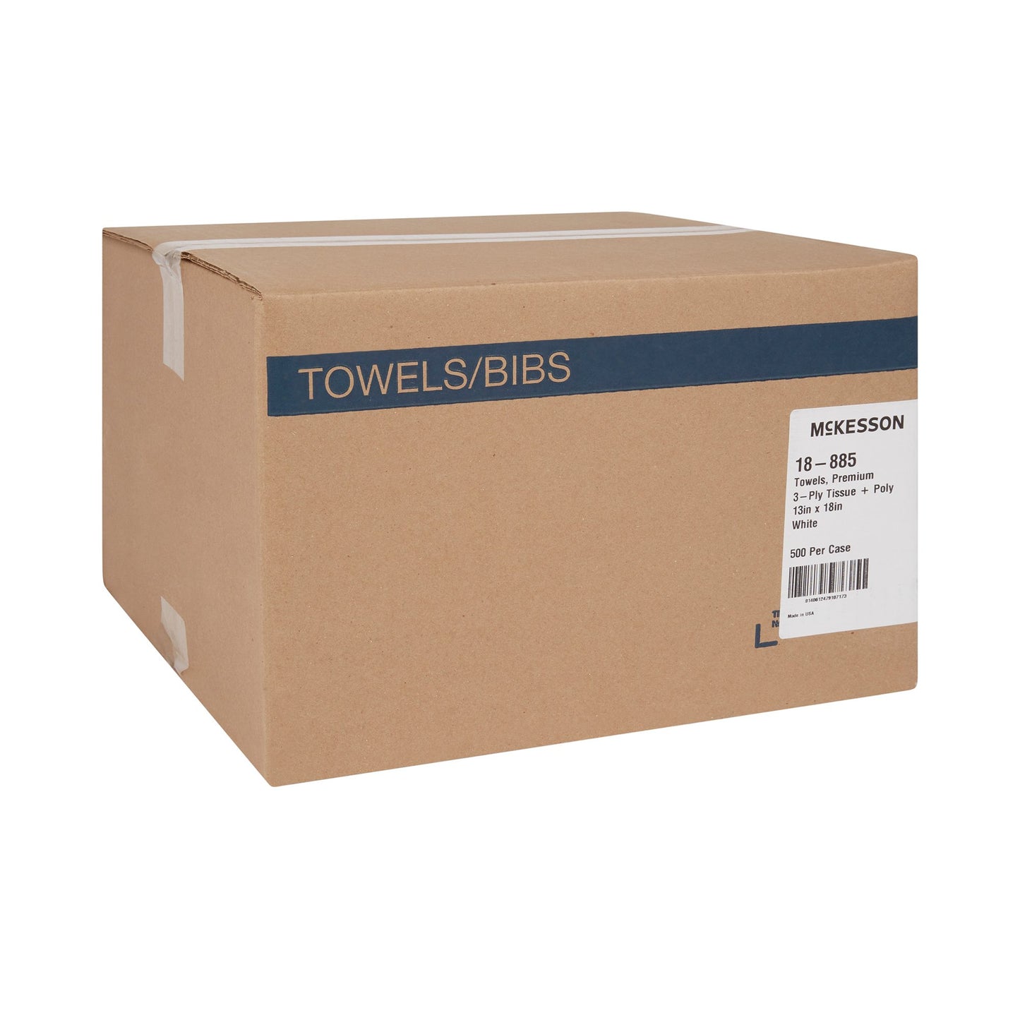 McKesson Nonsterile White Procedure Towel, 13 x 18 Inch 18-885