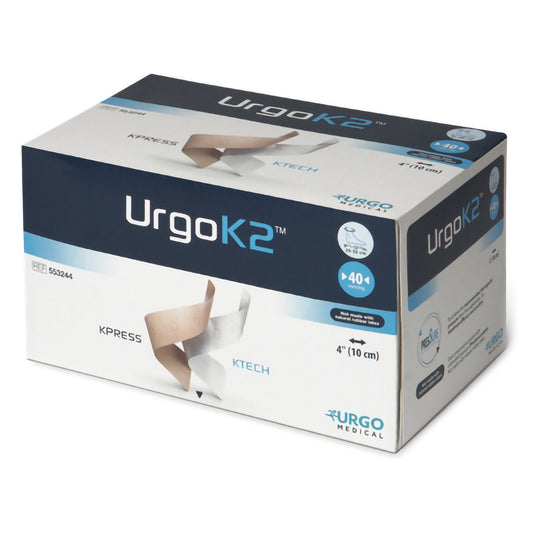Urgo Medical North America LLC URGOK2 Self-adherent Closure 2 Layer Compression Bandage System, 4 X 9-3/4 X 12-1/2 Inch 553244, 1 Each