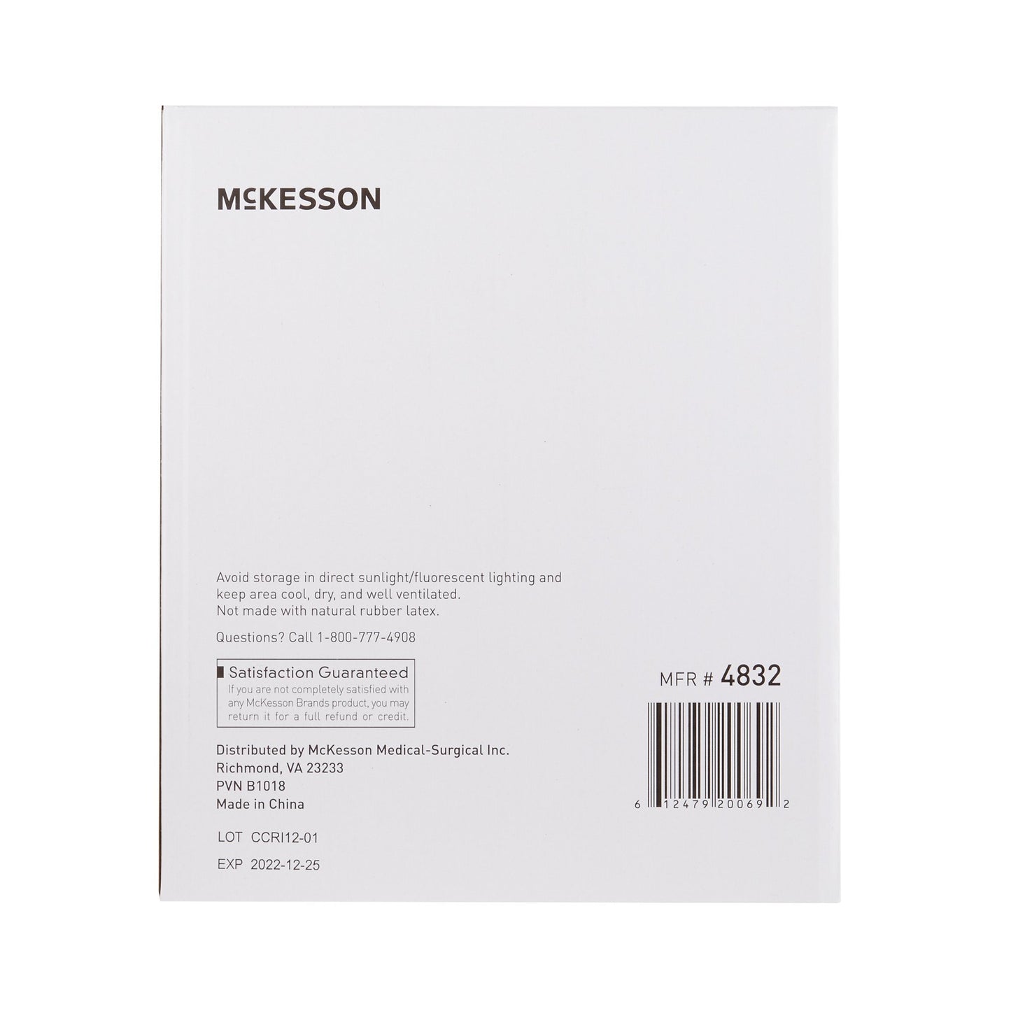 McKesson Oral Swabstick, Foam Tip, Untreated 4832