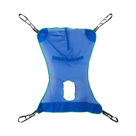 Full Body Commode Sling McKesson 4 or 6 Point Cradle Without Head Support Extra Large 600 lbs. Weight Capacity - 146-13221XL