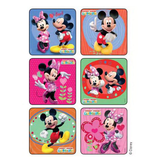 Disney® 75 per Roll Mickey and Minnie Mouse Glitter Sticker 2-1/2 Inch 1630