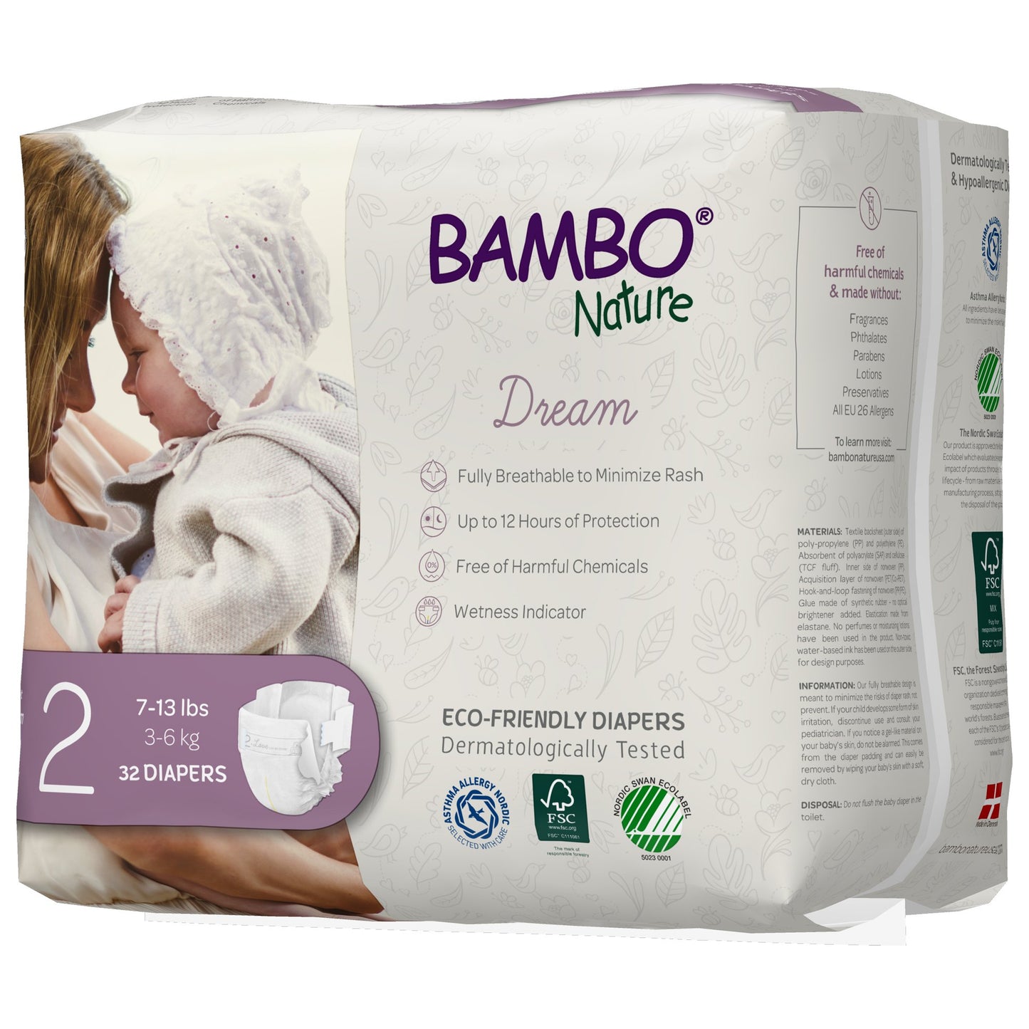 Bambo® Nature Diaper, Size 2 1000016924