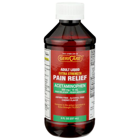Pain Relief Geri-Care® 500 mg / 15 mL Strength Acetaminophen Liquid 8 oz. - Q202-08-GCP