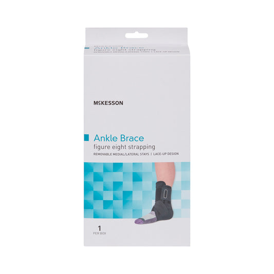 Ankle Brace McKesson Large Lace-Up / Figure-8 Strap / Hook and Loop Closure Foot - 155-81-97047