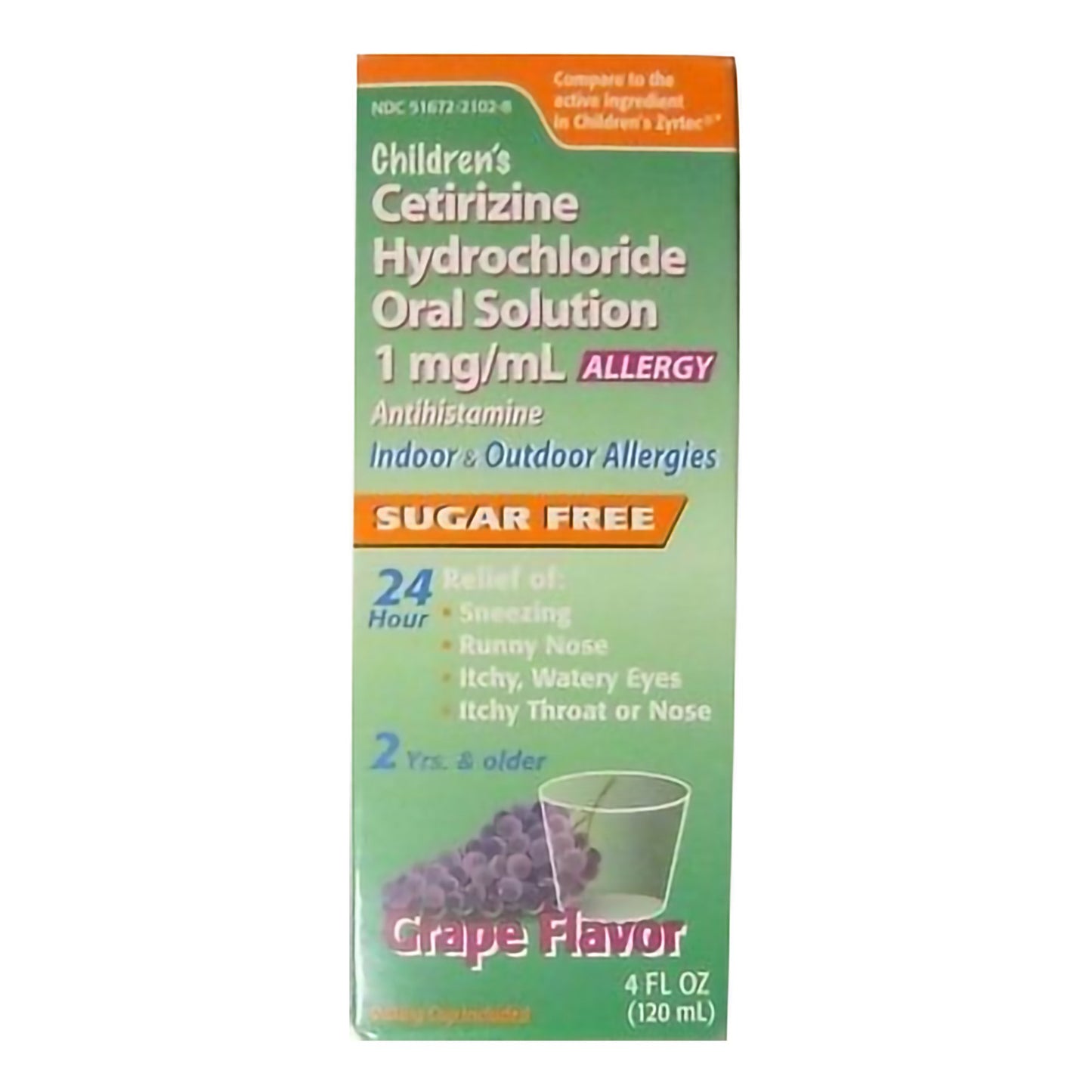 Allergy Relief 1 mg / mL Strength Oral Solution 4 oz. - 51672210208