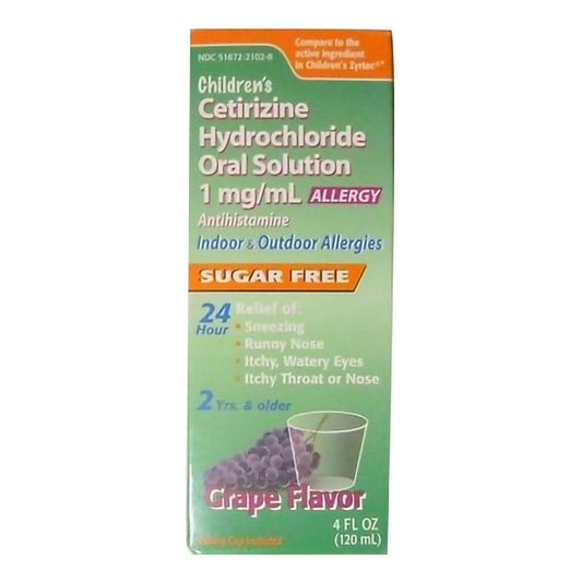 Allergy Relief 1 mg / mL Strength Oral Solution 4 oz. - 51672210208