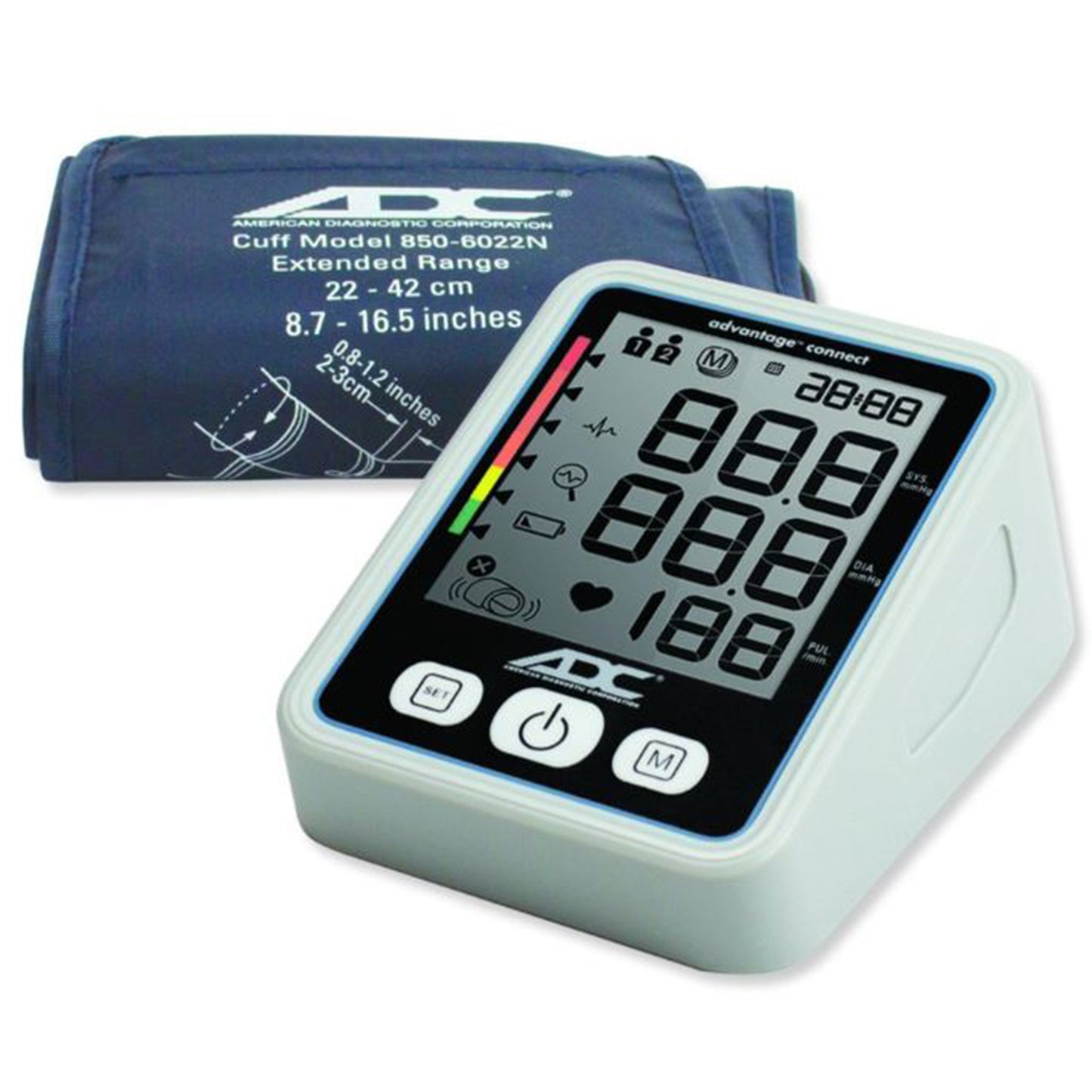 Advantage Connect® 6024N Digital Blood Pressure Monitor Bluetooth Navy Blue 6024N