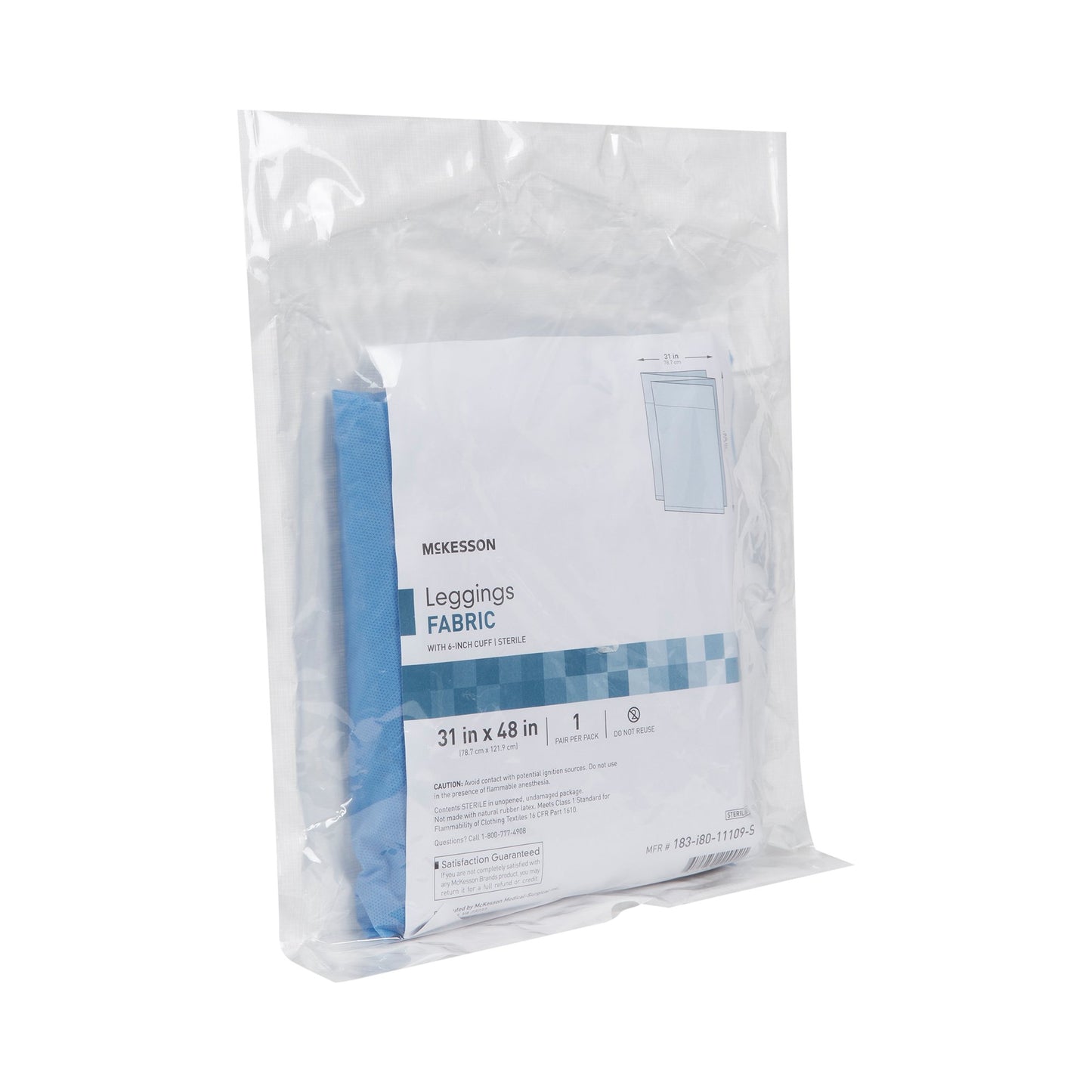 McKesson Sterile Surgical Leggings, 31 x 48 Inch 183-I80-11109-S