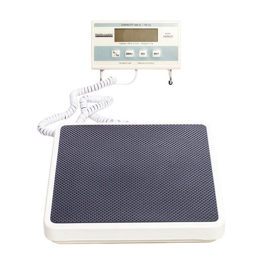 Floor Scale Health O Meter® LCD Display 400 lbs. / 181 kg Capacity White AC Adapter / Battery Operated - 349KLX