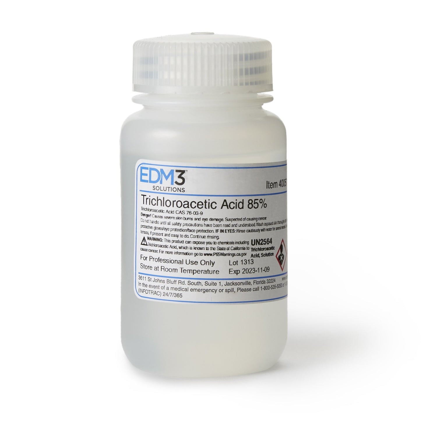 EDM 3 LLC EDM 3 Trichloracetic Acid, 4-Ounce Bottle 400572, 1 Each