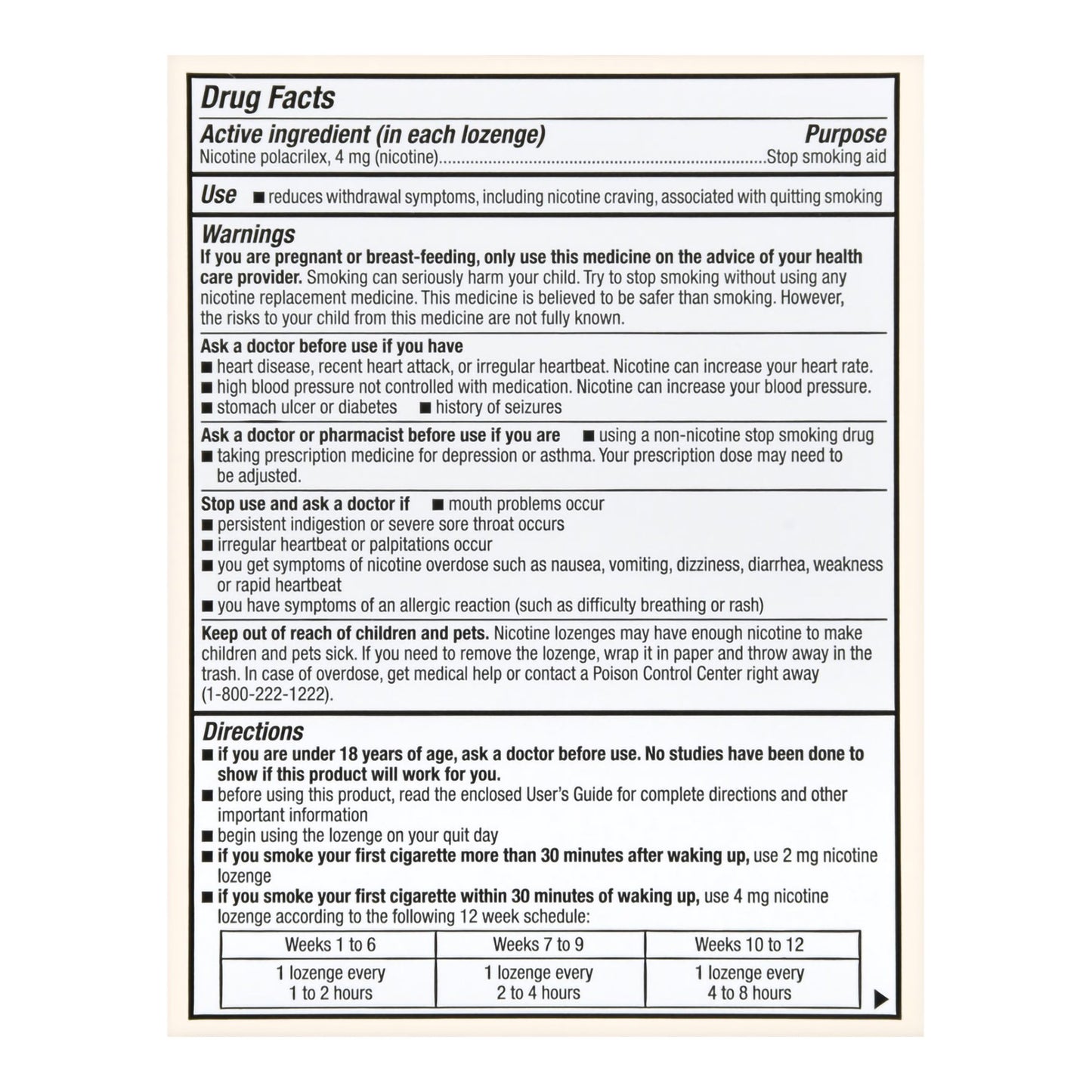 Foster & Thrive™ Mini Nicotine Polacrilex Lozenges 4 mg (Nicotine) Cherry Ice 70677117301