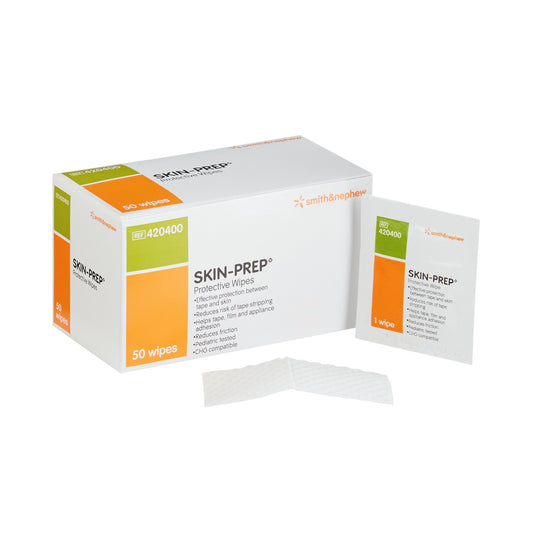Smith & Nephew Smith and Nephew Skin-Prep Skin Barrier Wipe, Individual Packet, Non-Sterile 420400, Box of 50