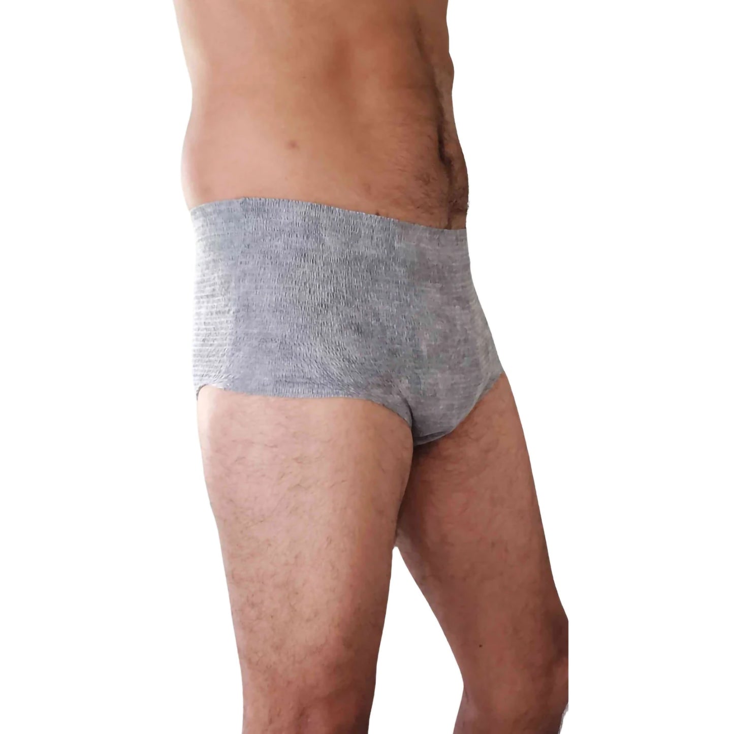 Nexwear Men's Pull-On Absorbent Underwear, Extra Large, Gray 205