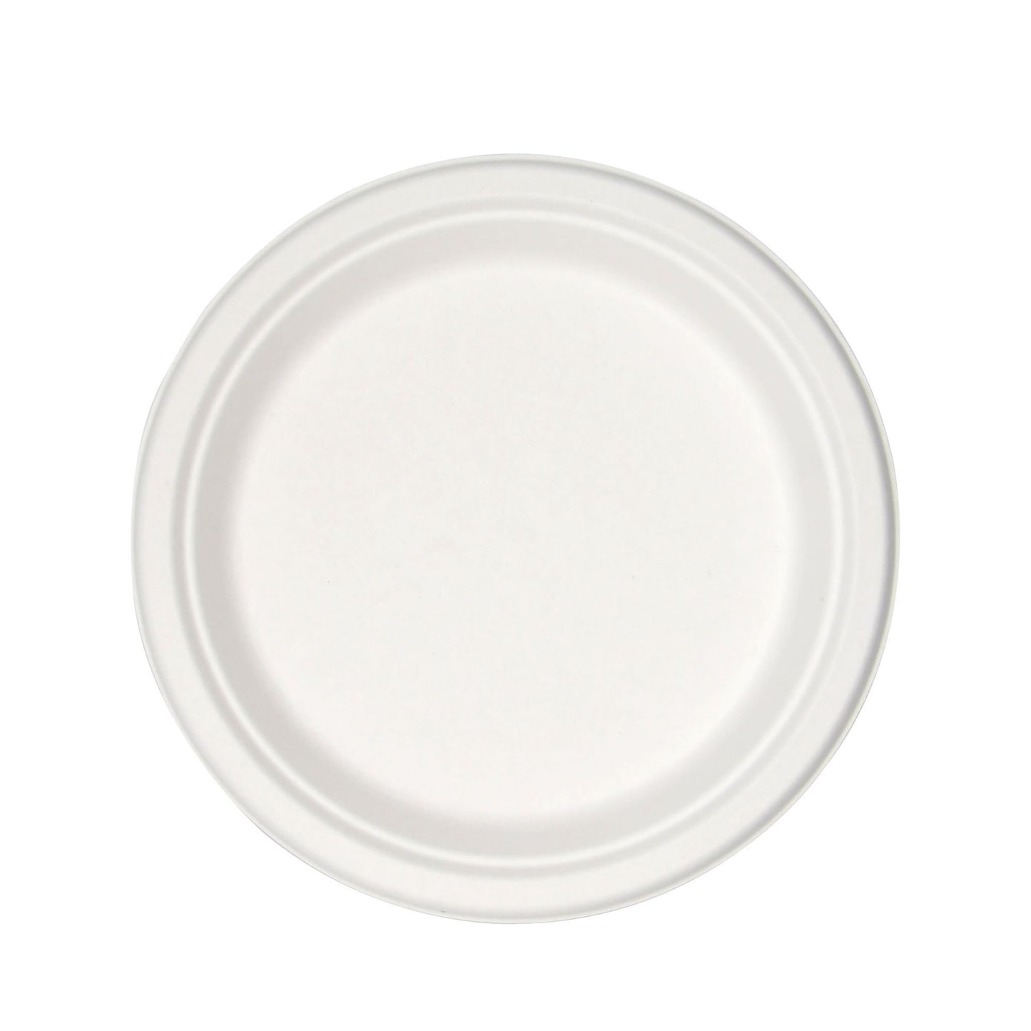 Molded Fiber Plate Medd Max White Single Use P009