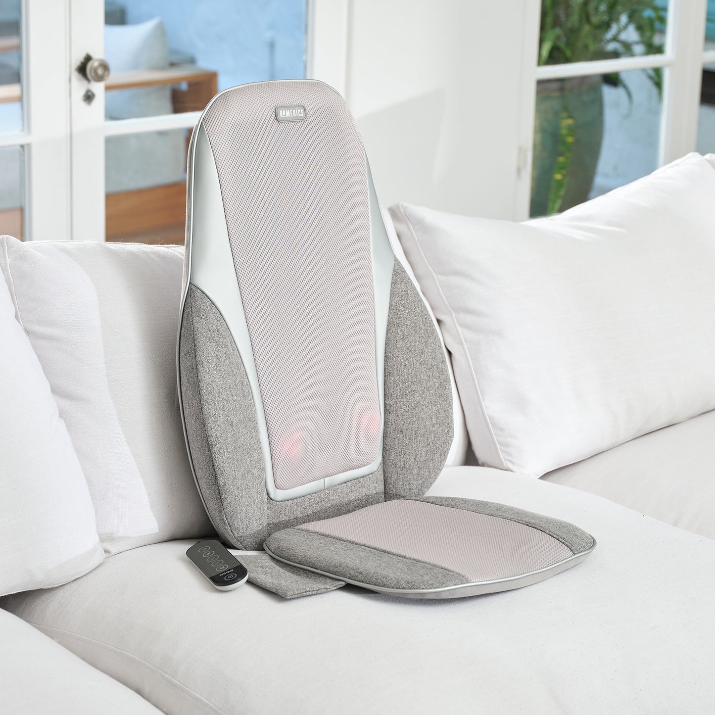 Massage Cushion with Heat HoMedics® Shiatsu Pro 5-5/16 X 17-1/2 X 24-1/2 Inch MCS-382HJ