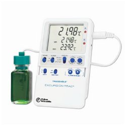 Datalogging Refrigerator / Freezer Thermometer with Alarm Fisherbrand™ Traceable® Excursion-Trac™ Fahrenheit / Celsius -58° to +158°F (-50° to +70°C)