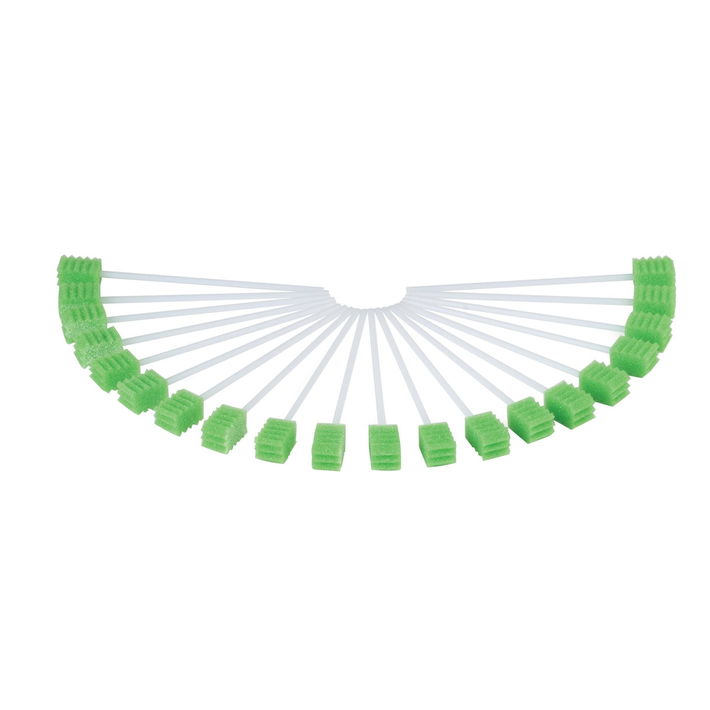 Toothette Plus Oral Swabsticks Foam Tip Untreated, 6-Inch Length, Green 6071