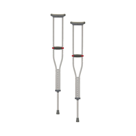 Underarm Crutches Quick Adjust Aluminum Frame Youth 300 lbs. Weight Capacity - 7302