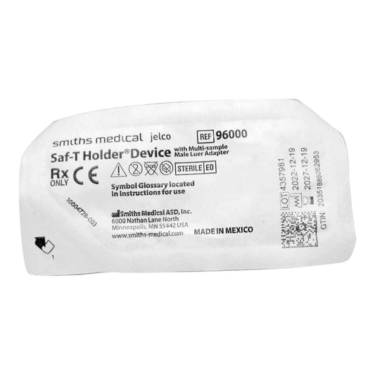 Smiths Medical ASD, Inc. Jelco Saf-T Holder Blood Transfer Device for use with Blood Collection Sets 96000, Case of 200