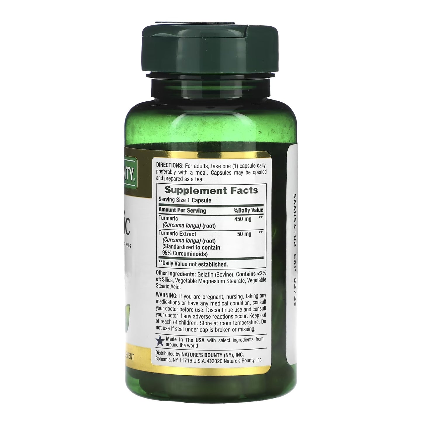 Nature's Bounty® Turmeric 450 mg Capsules 74312154171