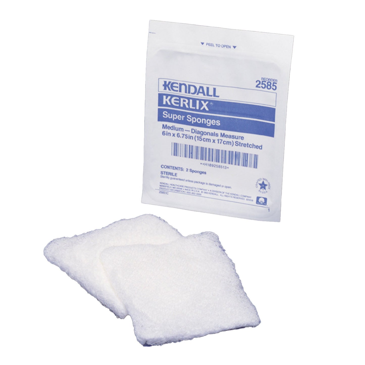 Kerlix™ Sterile USP Type VII Fluff Dressing, 6 x 6-3/4 Inch, 12-Ply 2585