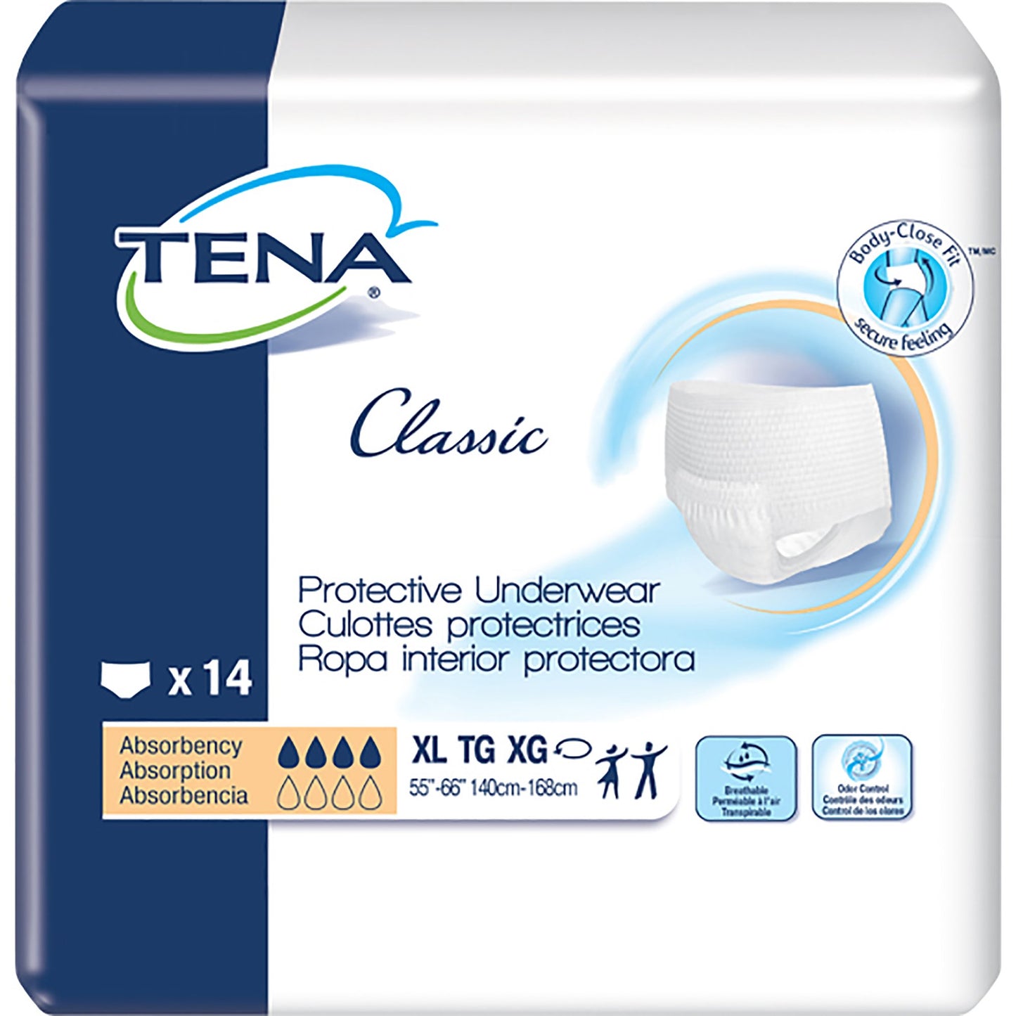 Tena® Classic Absorbent Underwear, Extra Large 72516