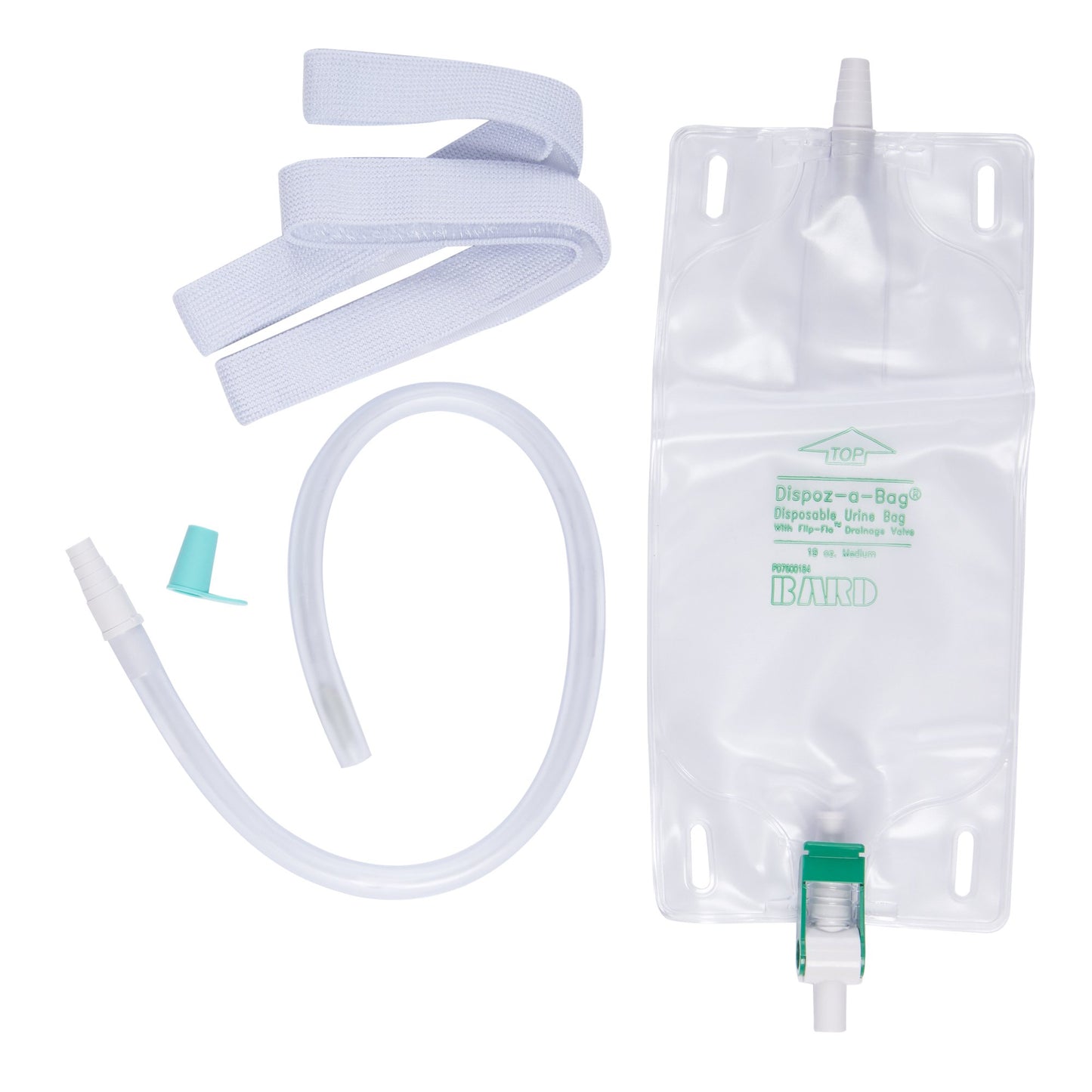 Bard Bard Dispoz-a-Bag Urinary Leg Bag, Flip-Flo Valve, 19 oz 150819, Case of 50