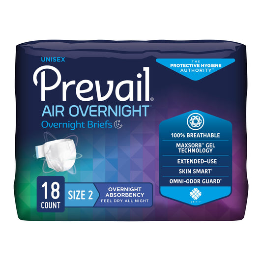 Prevail Air™ Overnight Briefs Overnight Absorbency, Size 2 NGX-013