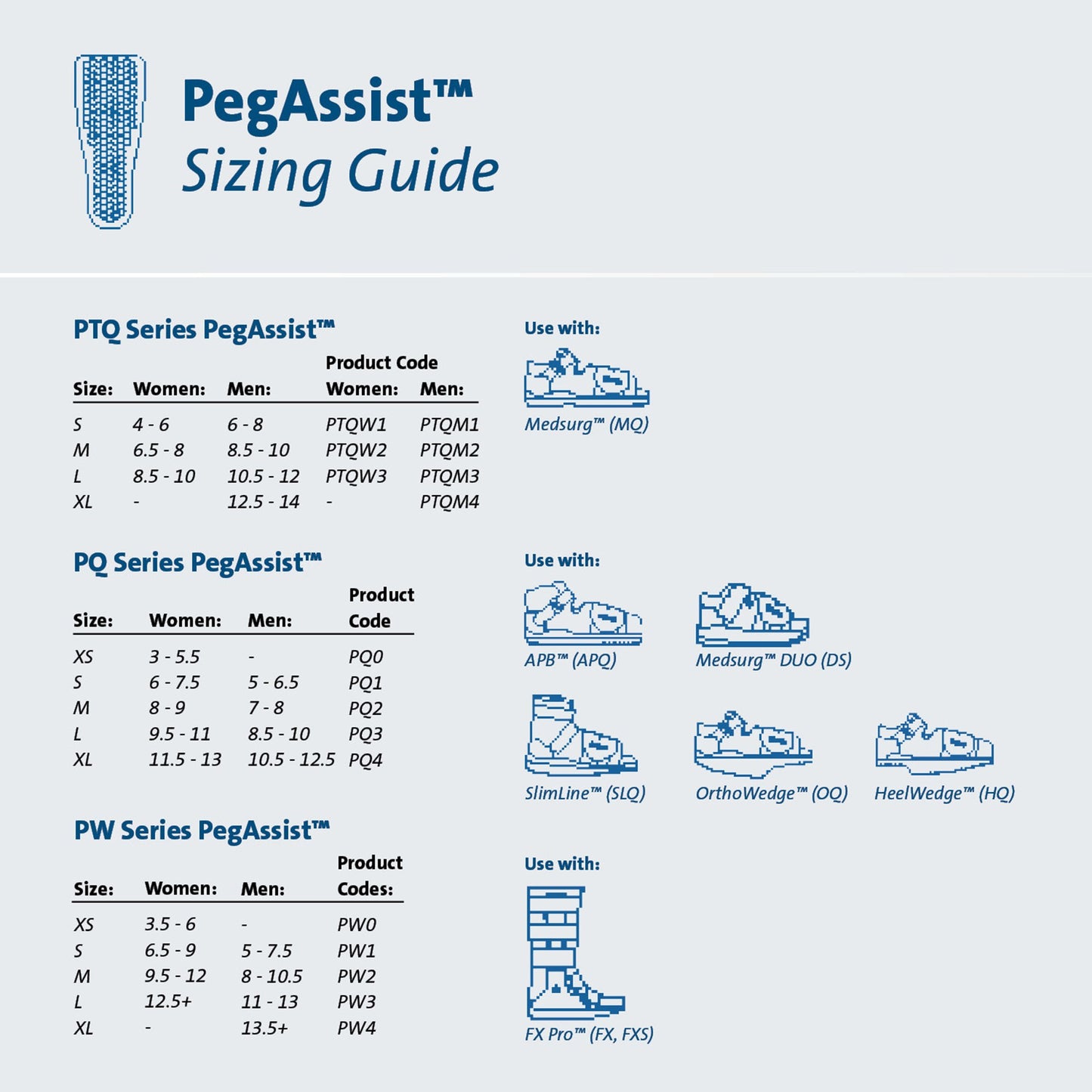 Peg-Assist™ Insole, Medium PTQM2