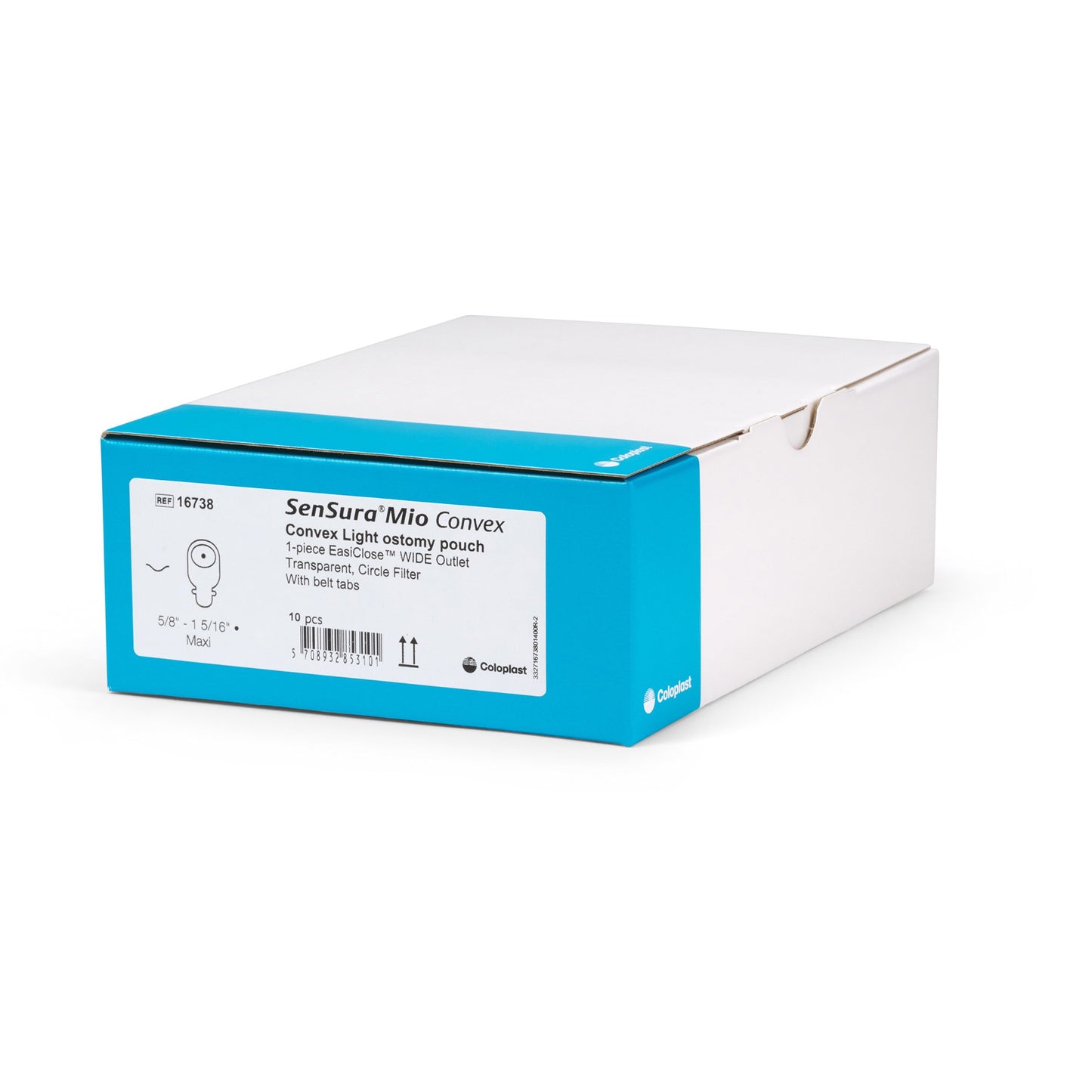SenSura® Mio Convex Light 1-Piece Transparent Ostomy Pouch, 15 – 33mm Stomas 16738