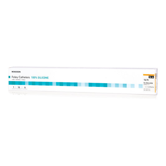 Foley Catheter McKesson 2-Way Standard Tip 5 cc Balloon 16 Fr. Silicone - 16-SFOL516