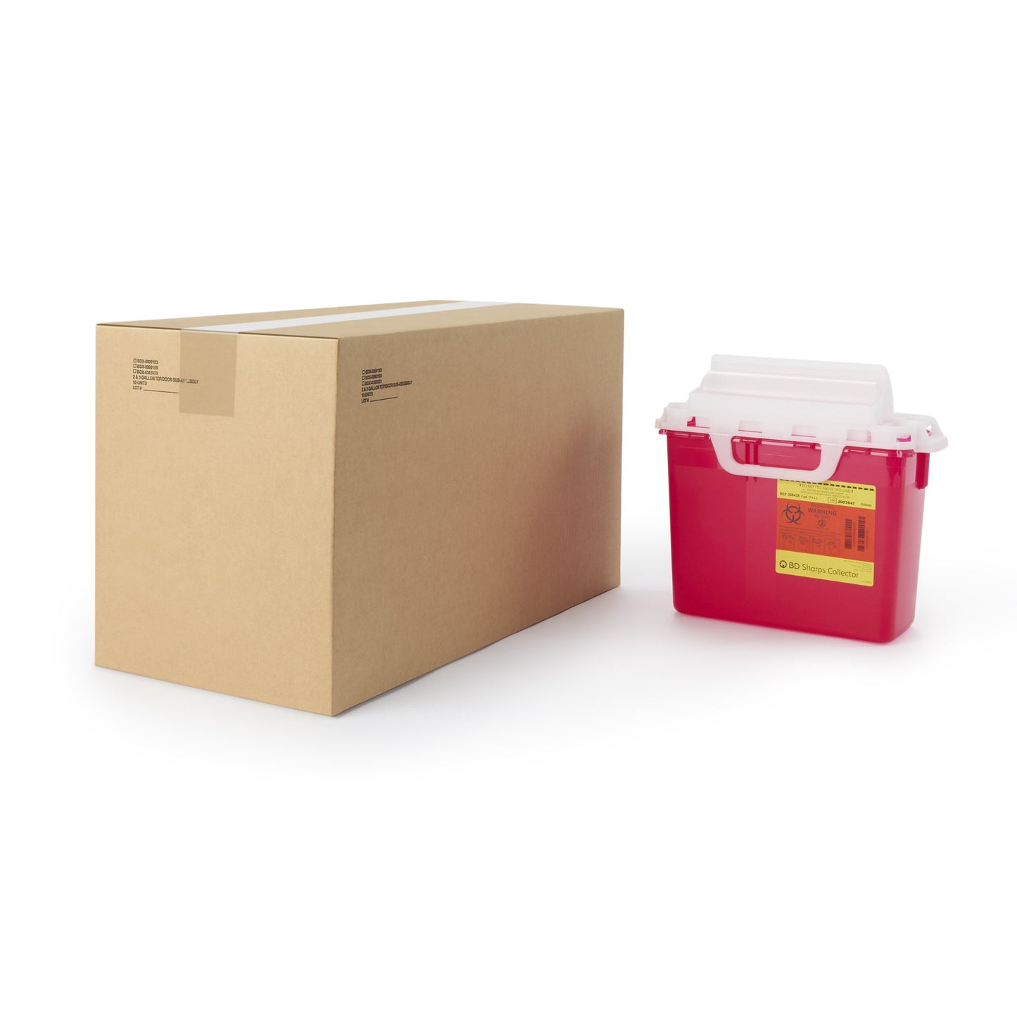 BD Multi-purpose Sharps Container, 12-1/2 x 10-7/10 x 6 Inch 305435