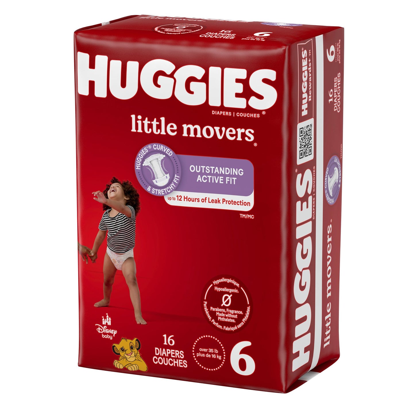 Huggies® Little Movers® Diaper, Size 6 49693