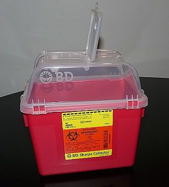 BD™ Multi-purpose Sharps Container, 10-3/10 x 11-3/10 x 6-4/5 Inch 305343