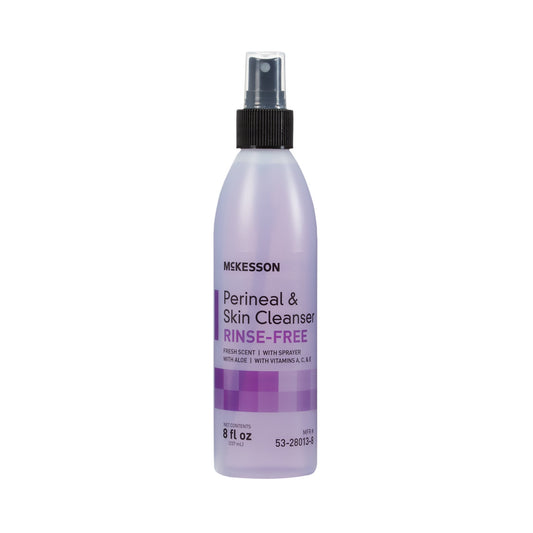 Rinse-Free Perineal Wash McKesson Liquid 8 oz. Pump Bottle Fresh Scent - 53-28013-8