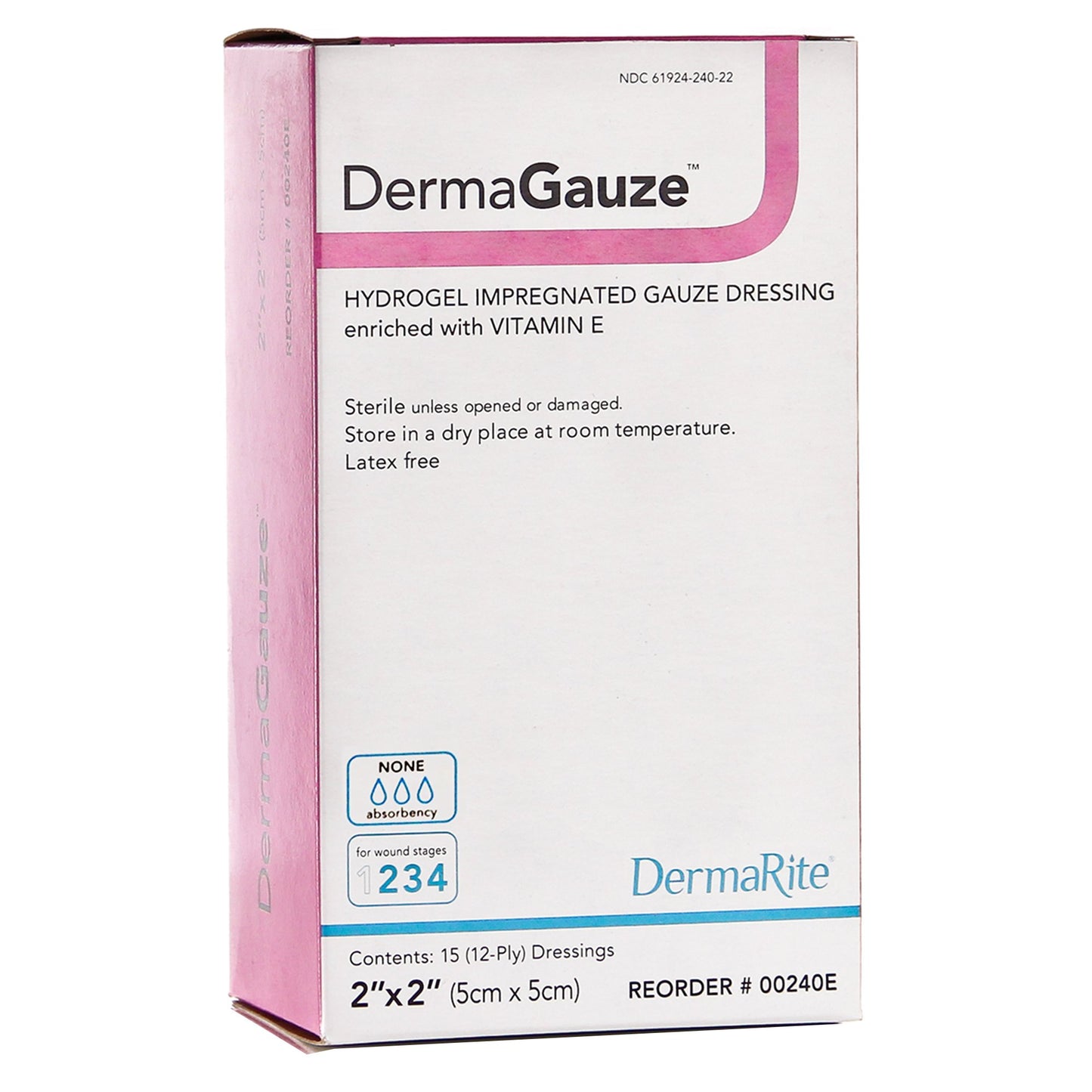 DermaGauze® Hydrogel Dressing, 2 x 2 Inch 00240E