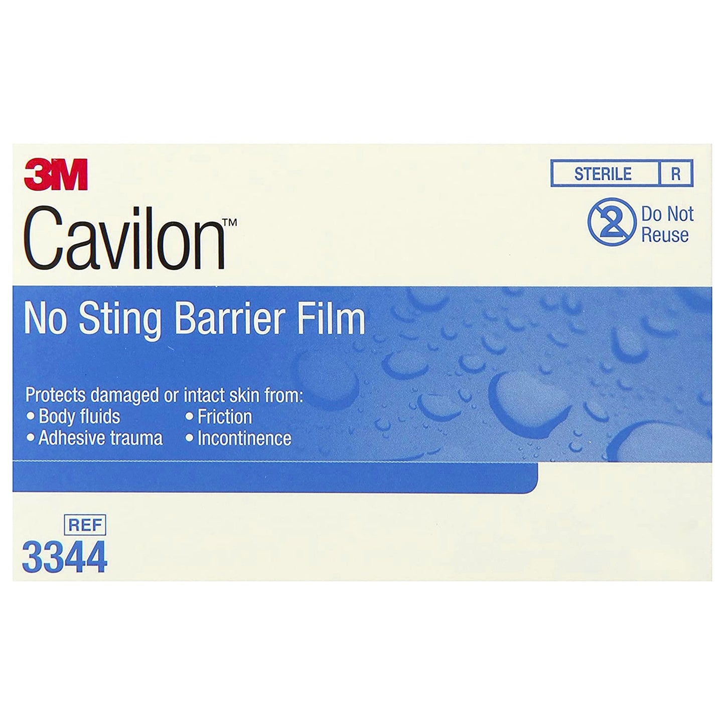 3M Cavilon Barrier Film Wipes, No Sting, Sterile 3344