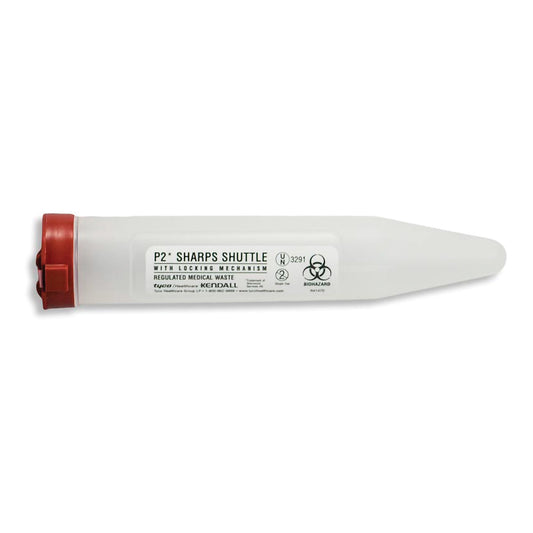 MedSource International Sharps Dart Pocket Shuttle Sharps Container, 1-1/10 x 6-7/10 Inch MS-64250, Case of 24