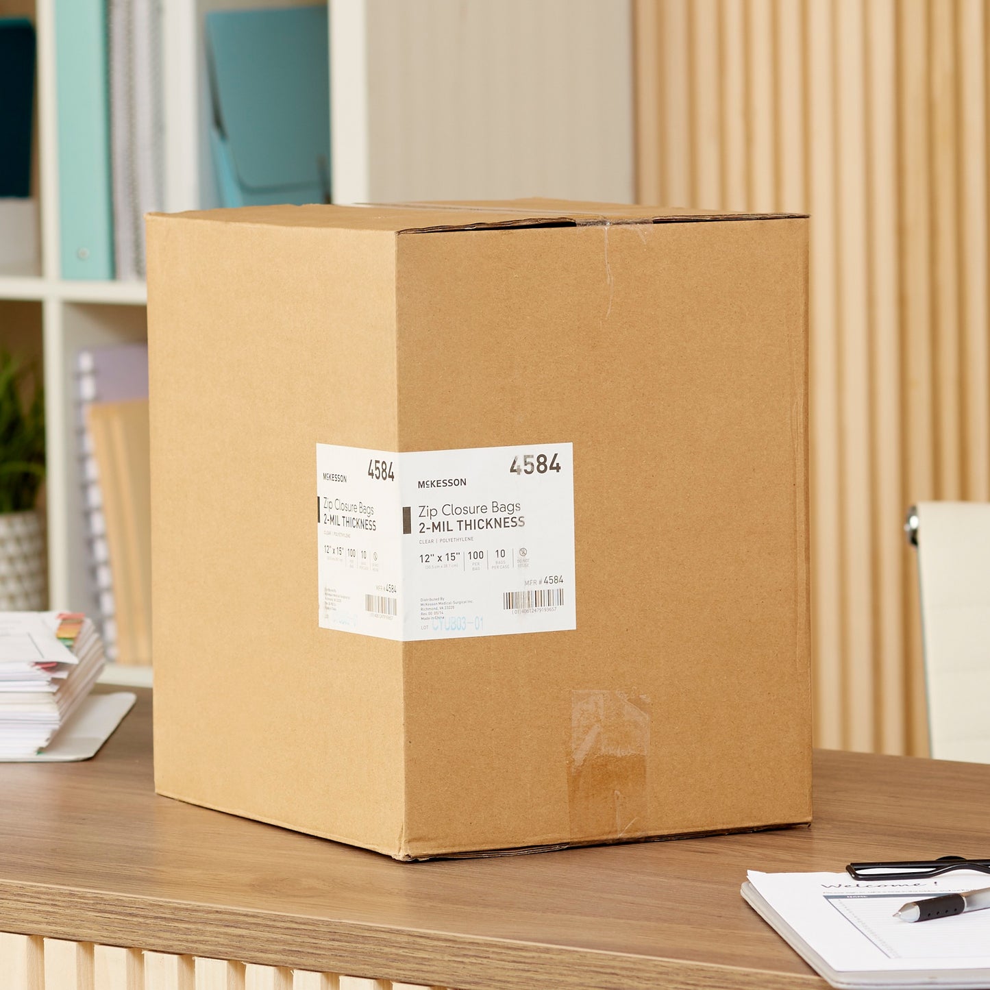 McKesson Zip Closure Bag, 12 X 15 Inches 4584