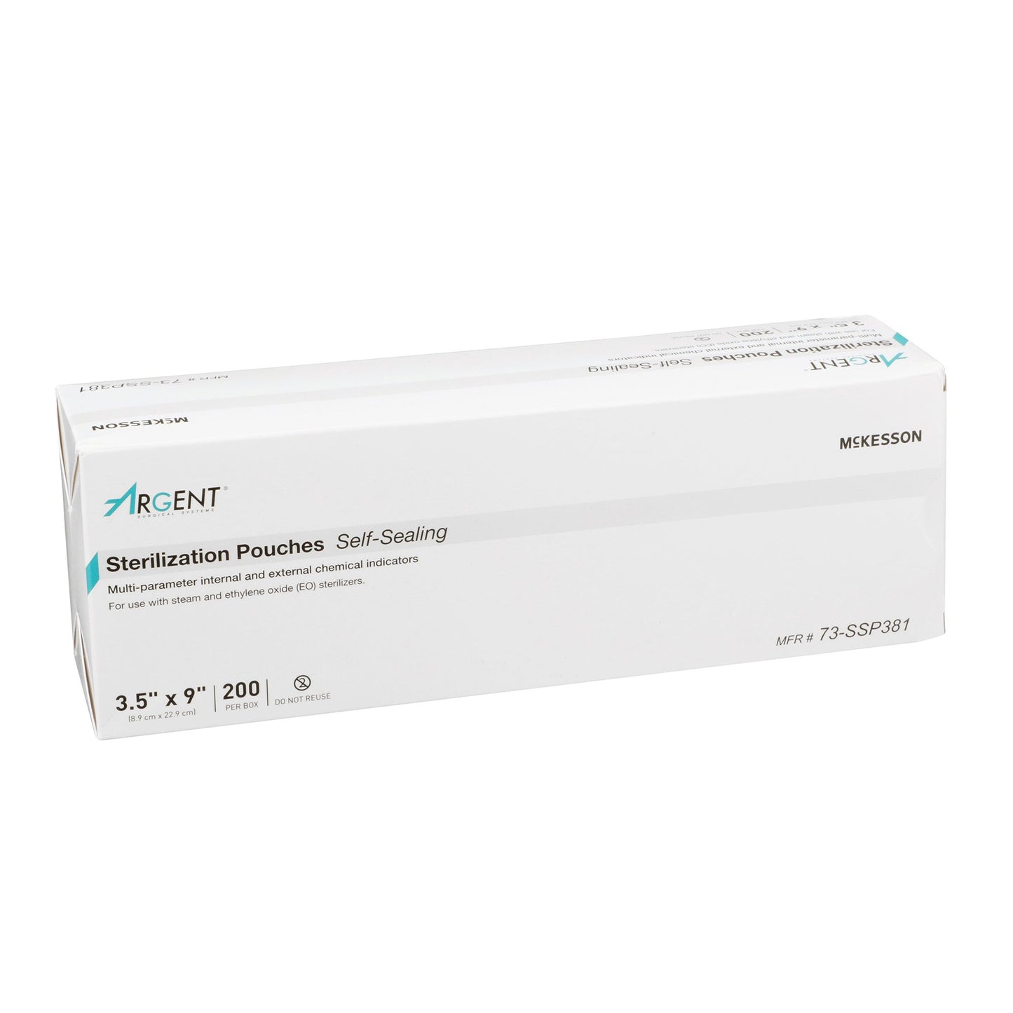 McKesson Argent® Sure-Check® Sterilization Pouch, 3½ x 9 Inch 73-SSP381