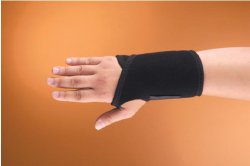 Wrist Brace Modabber™ Aluminum / Neoprene Left Hand Black One Size Fits Most - 5819-LT