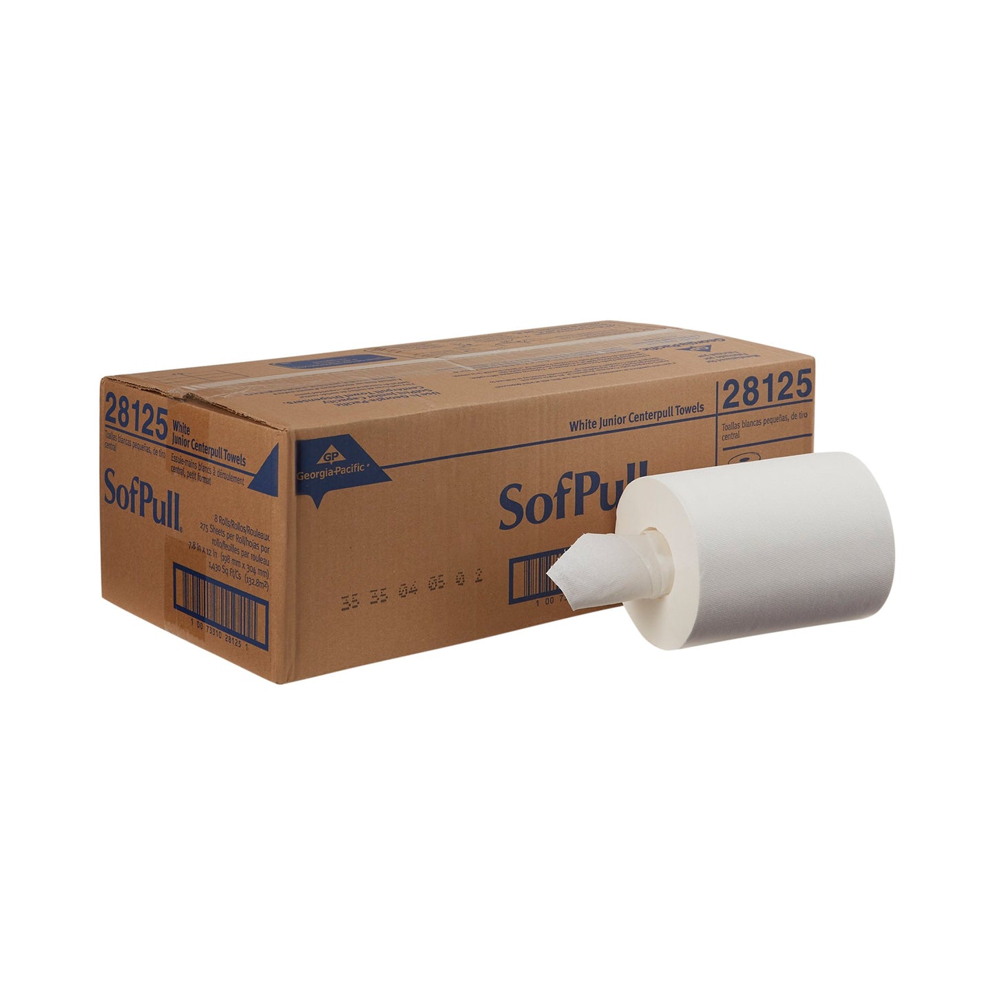 SofPull® White Paper Towel, 4795 Feet, 8 Rolls per Case 28125