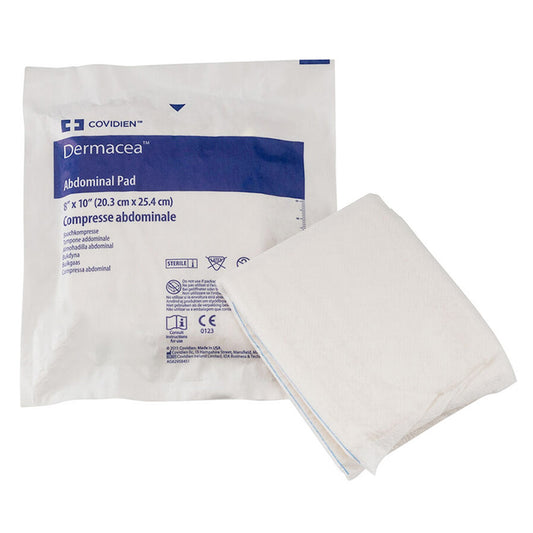 Abdominal Pad Dermacea™ 8 X 10 Inch NonSterile 432 per Case - 6198D
