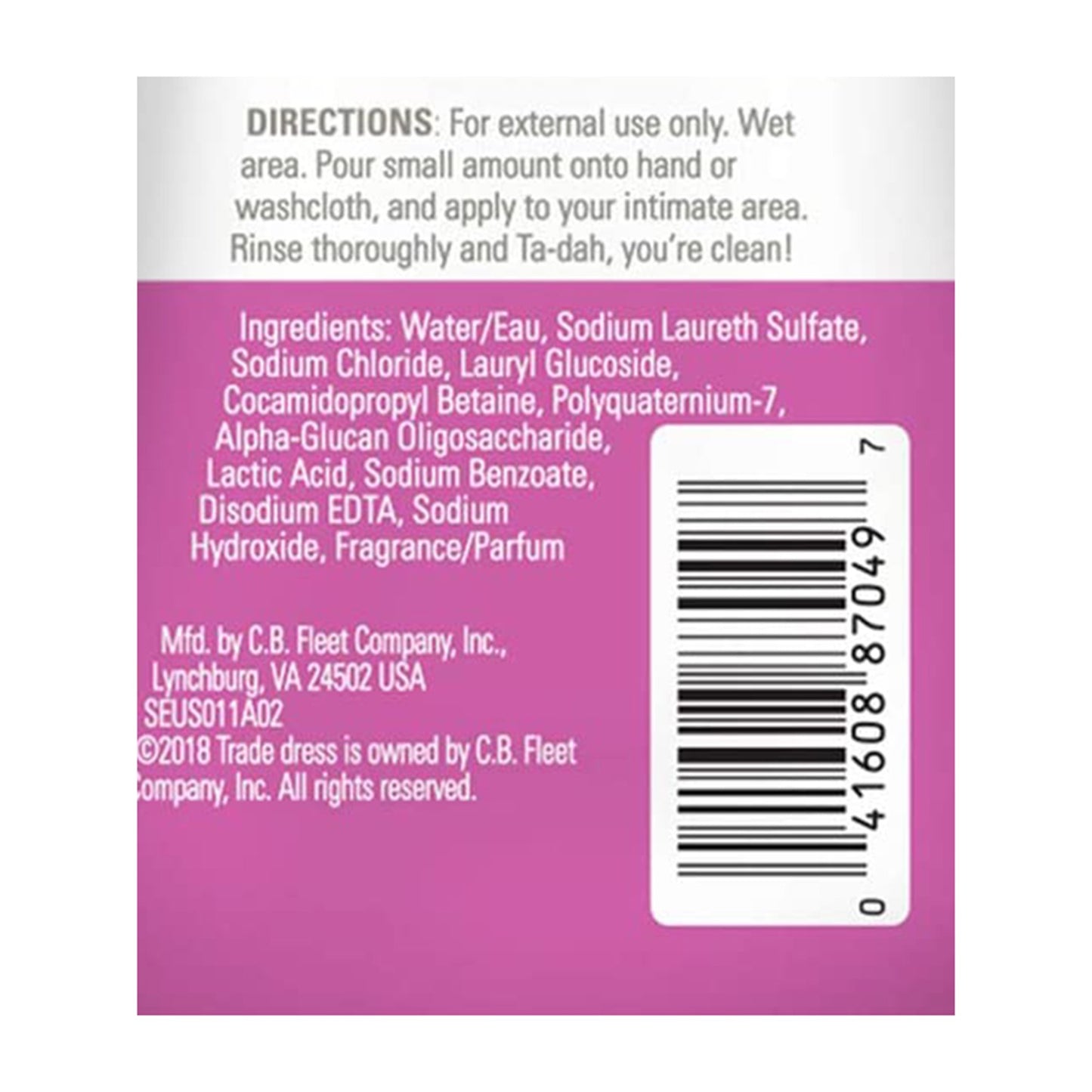 Summer's Eve Feminine Wash 04160887049